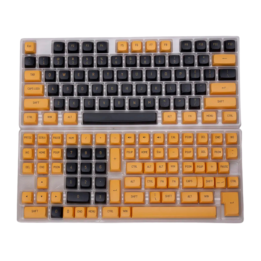 Black Yellow CSA Keycaps