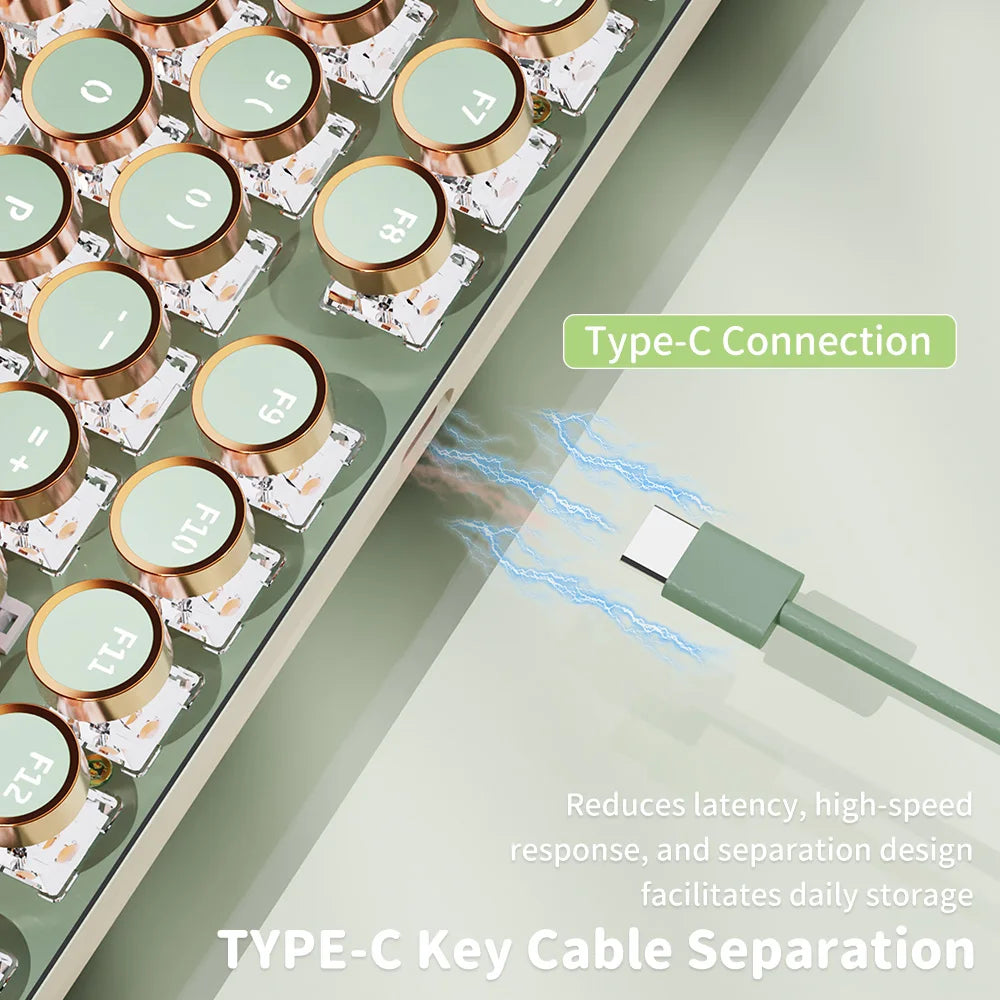 Typewriter Style Gaming Keyboard