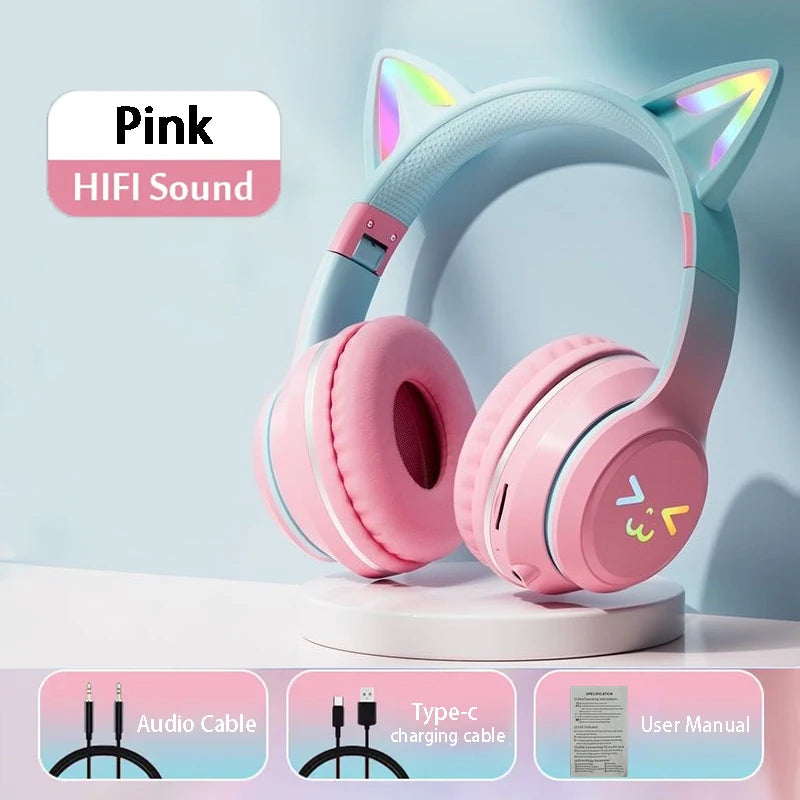 Cat Ear Bluetooth Headphones