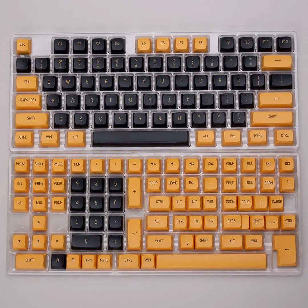 Black Yellow CSA Keycaps