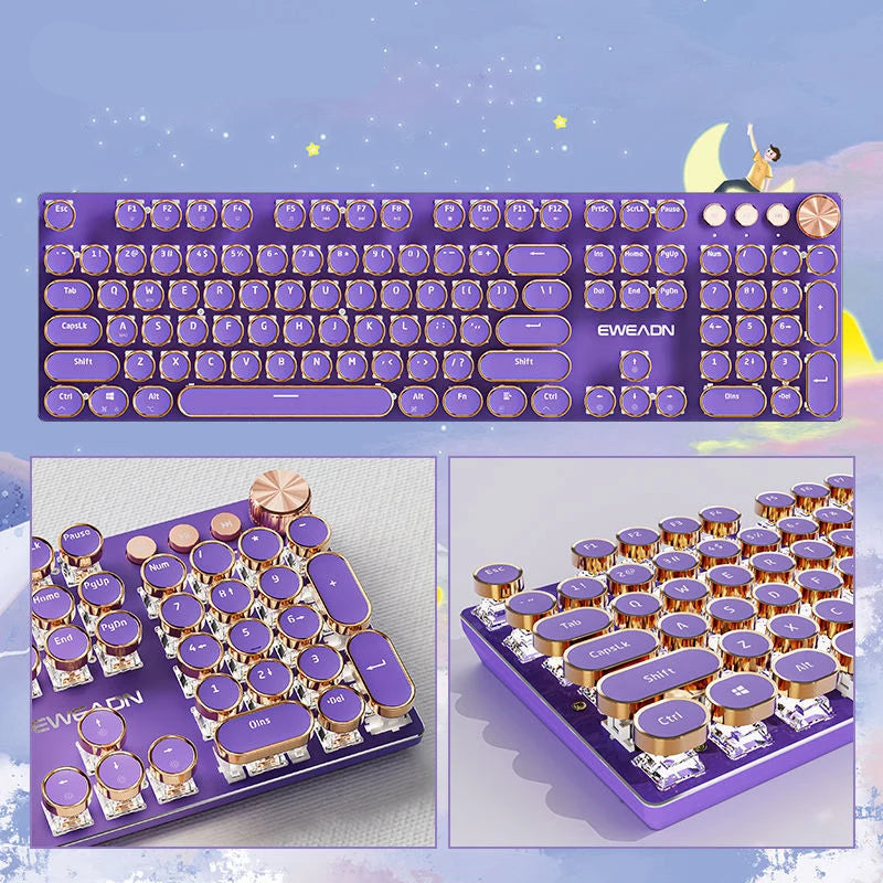 Typewriter Style Gaming Keyboard