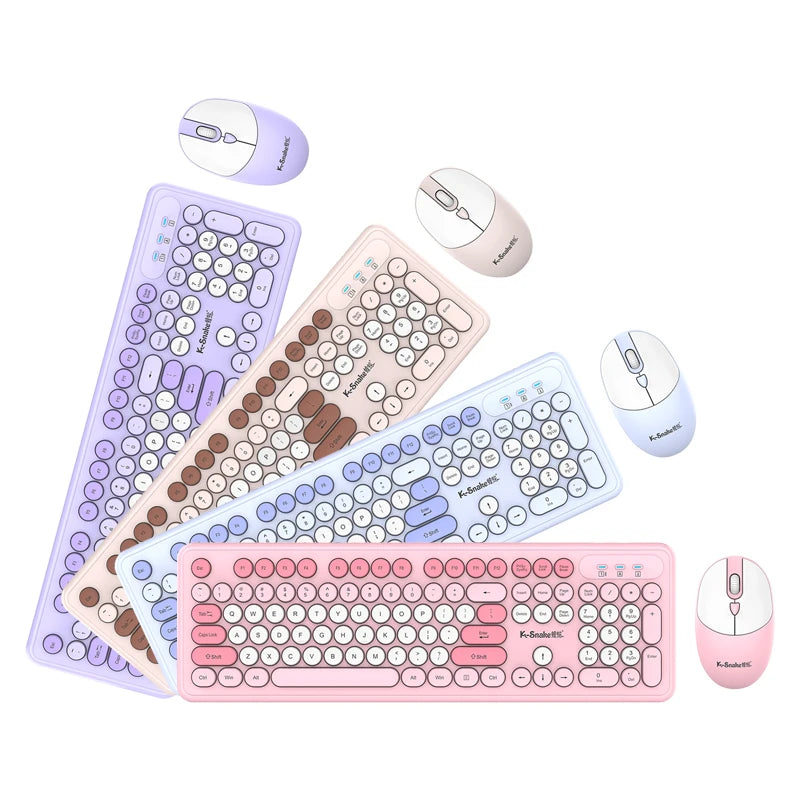 Cute Wireless Keyboard Mouse