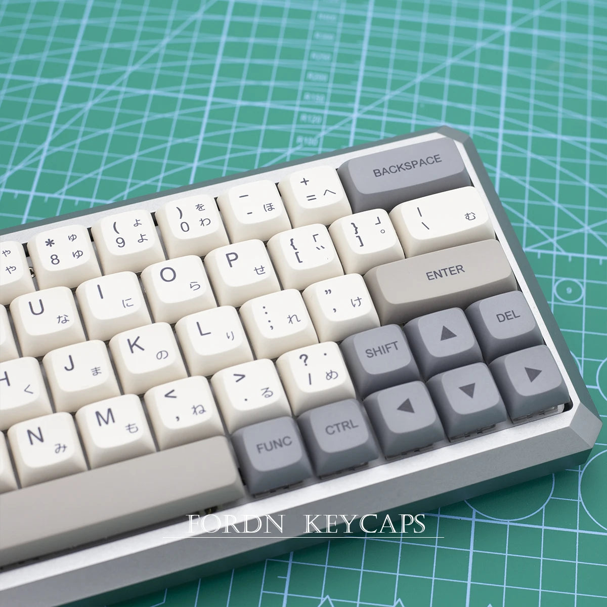 Minimalist White Gray Keycaps