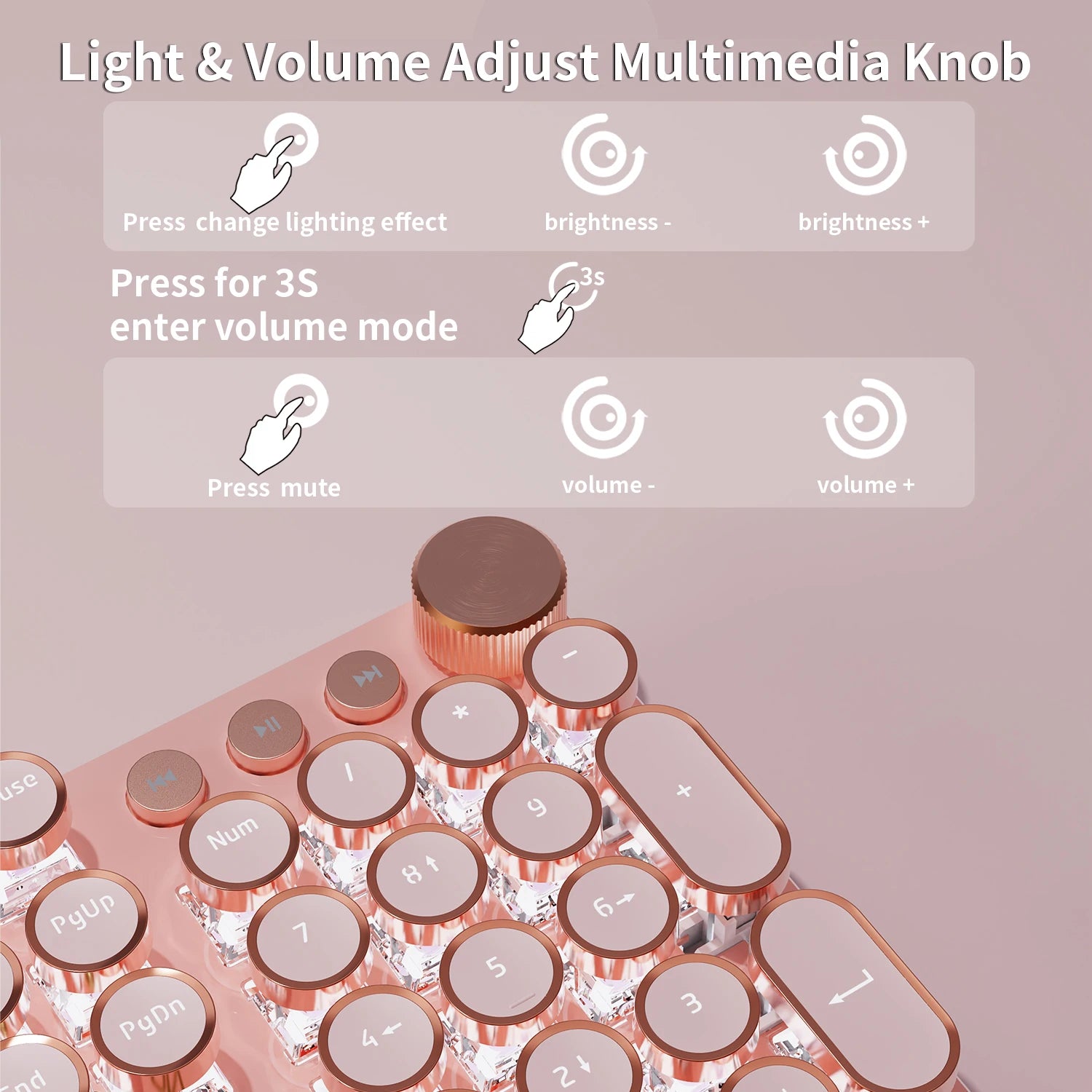 Typewriter Style Gaming Keyboard