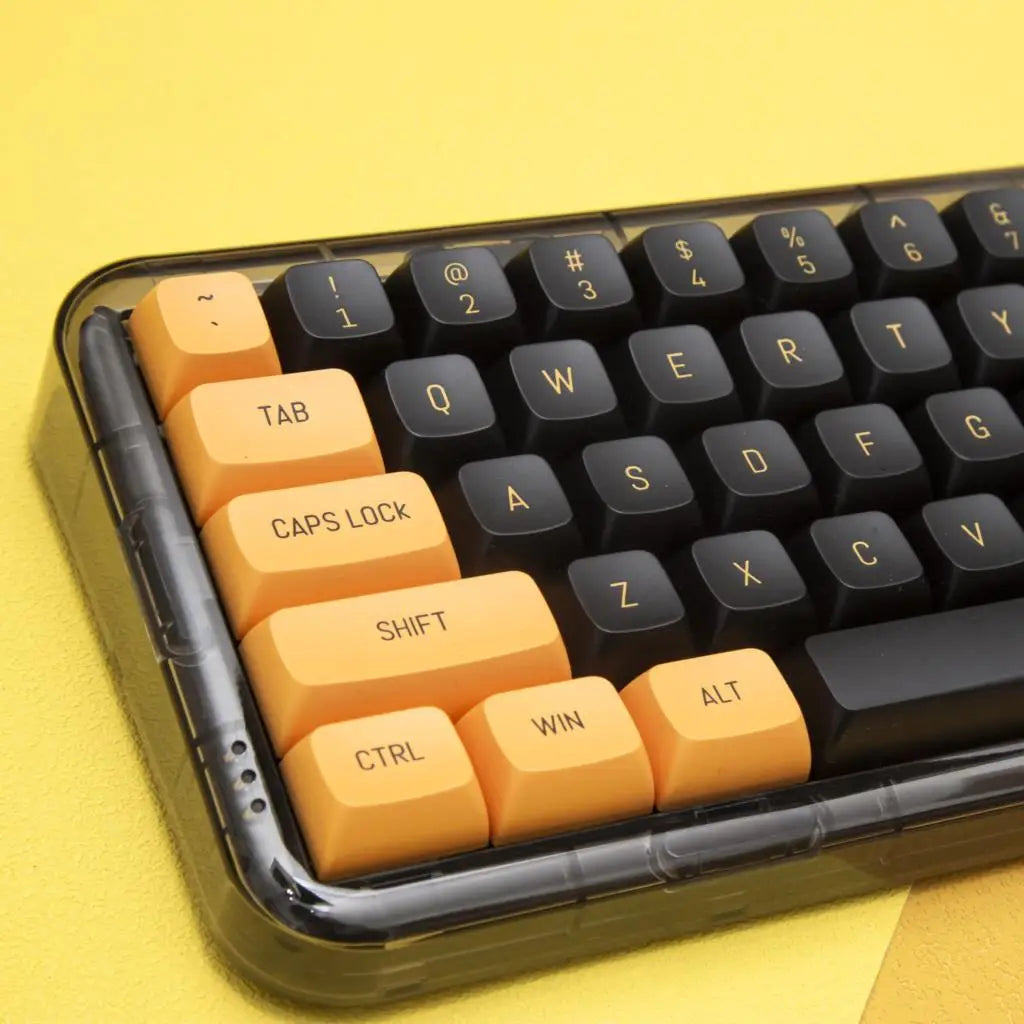 Black Yellow CSA Keycaps