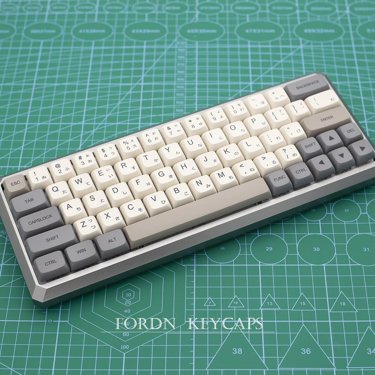 Minimalist White Gray Keycaps