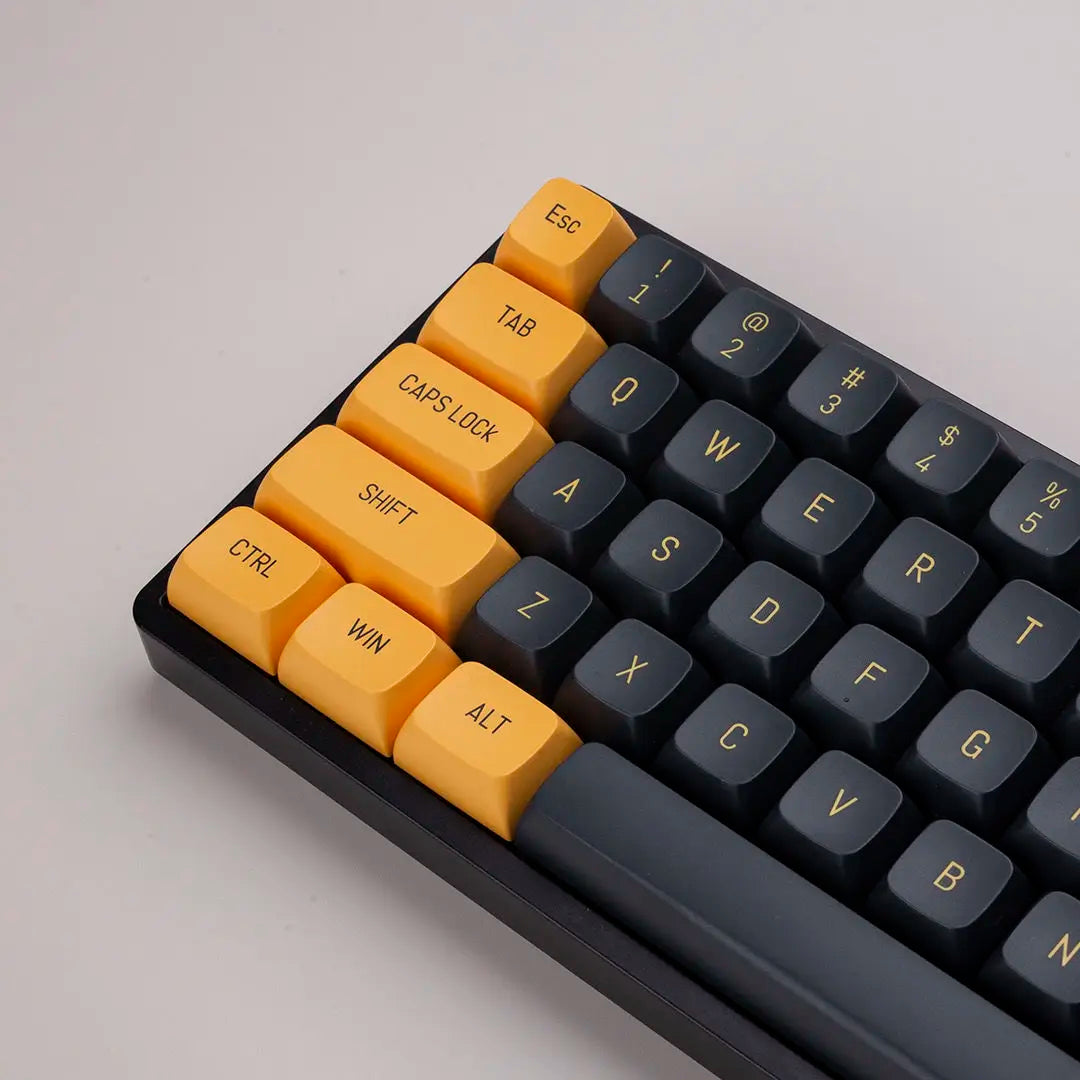 Black Yellow CSA Keycaps