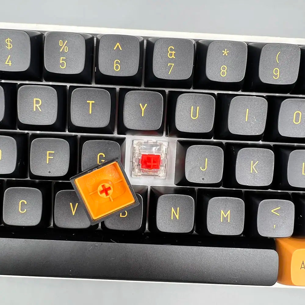 Black Yellow CSA Keycaps