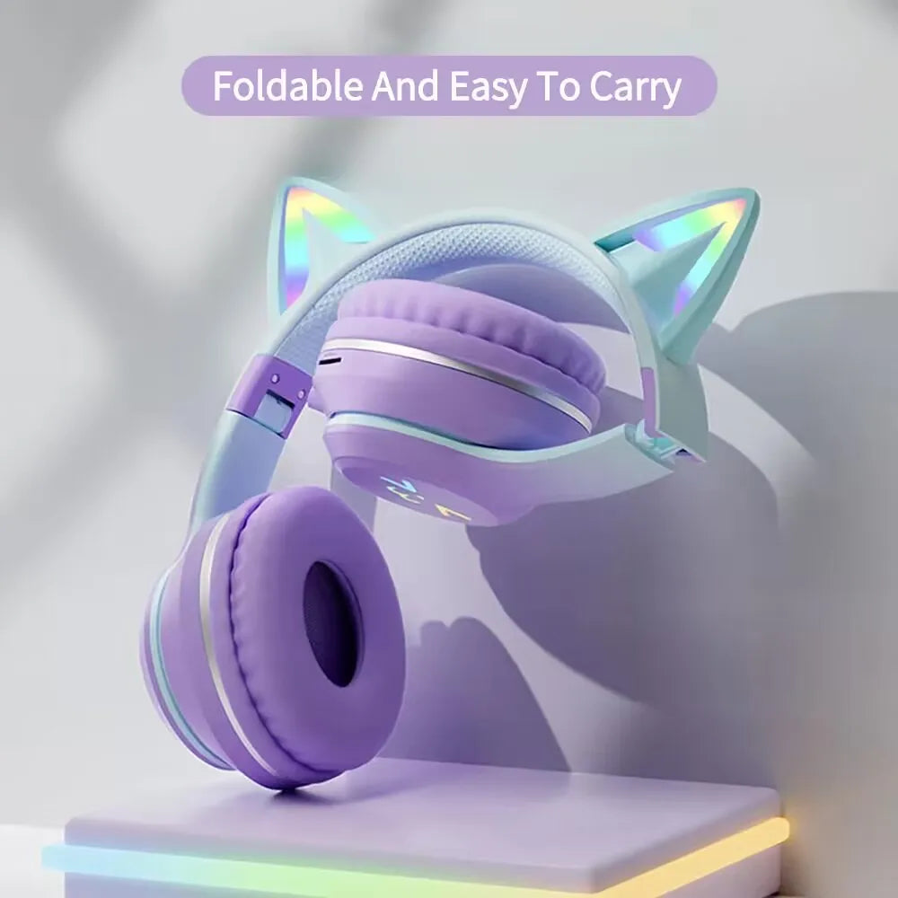 Cat Ear Bluetooth Headphones