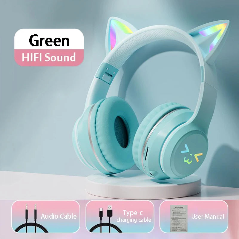 Cat Ear Bluetooth Headphones
