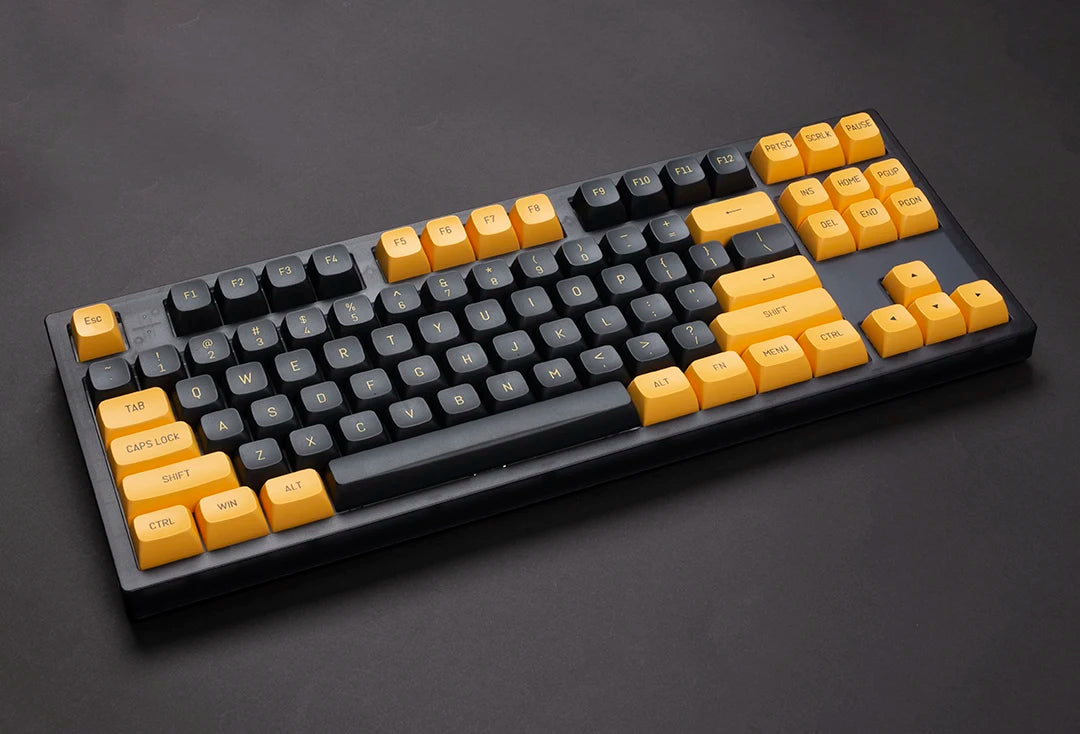 Black Yellow CSA Keycaps