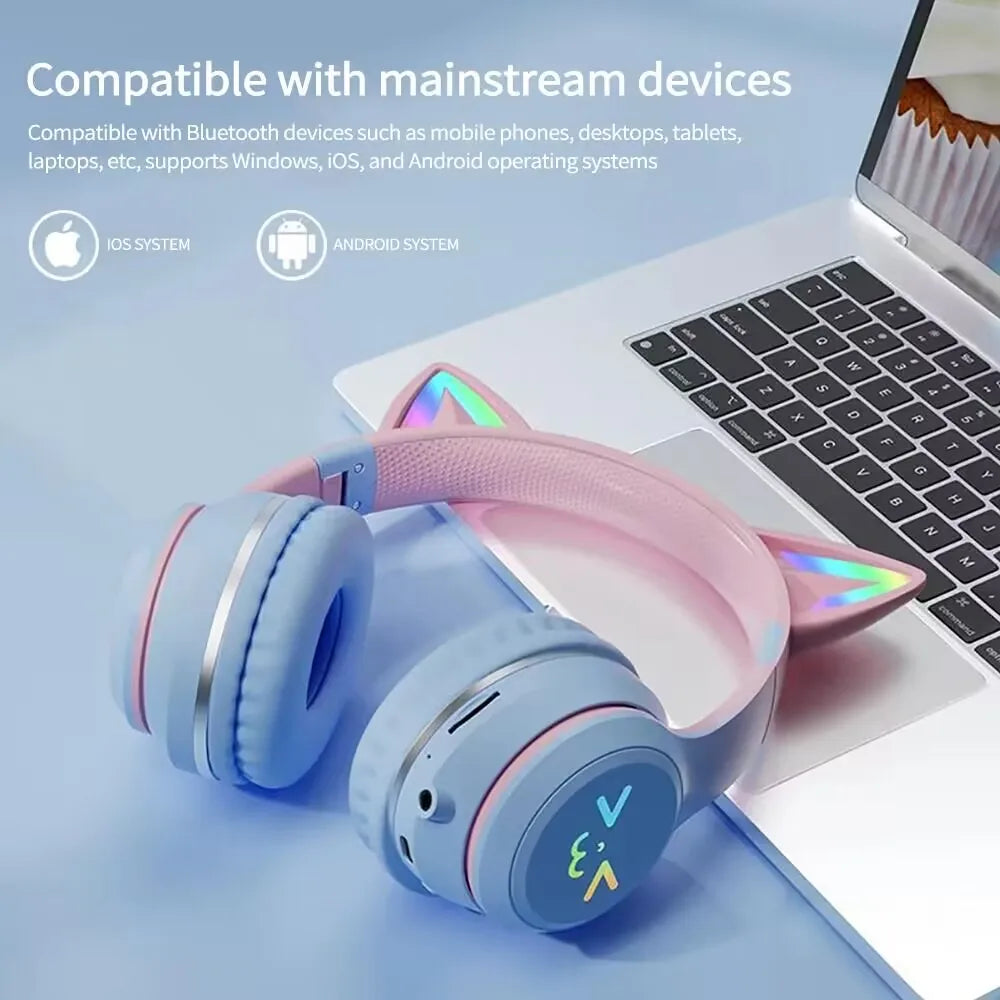 Cat Ear Bluetooth Headphones