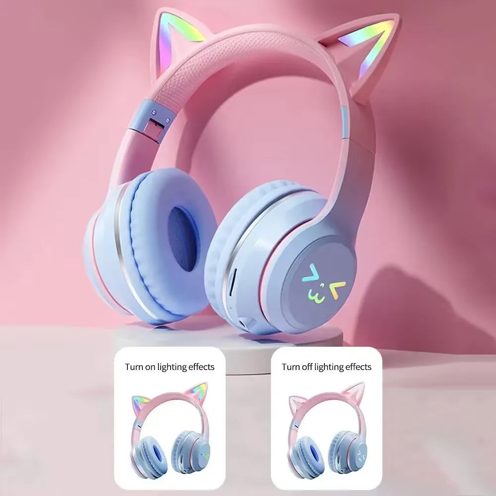 Cat Ear Bluetooth Headphones
