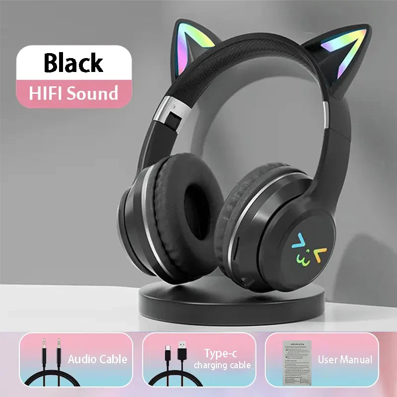 Cat Ear Bluetooth Headphones