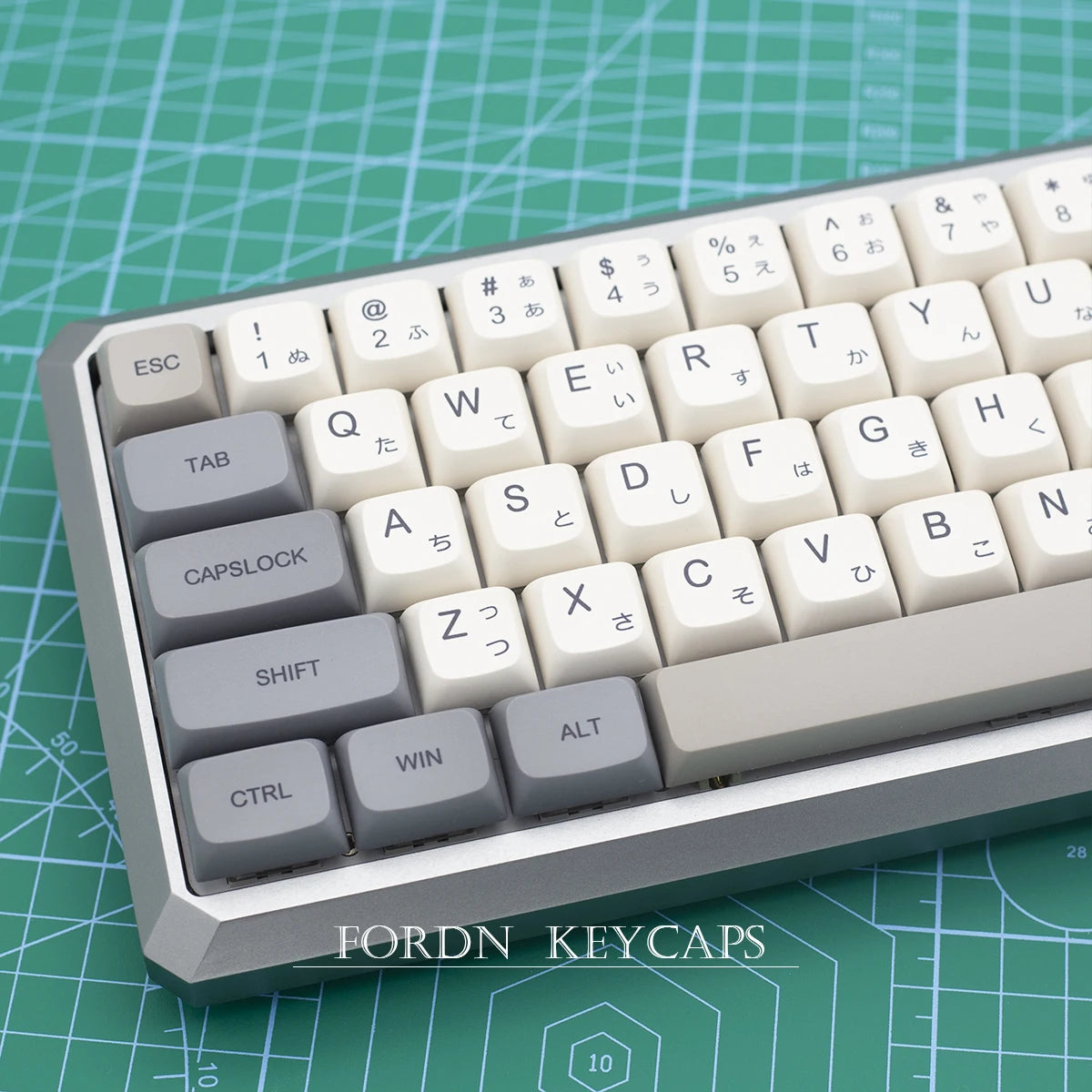 Minimalist White Gray Keycaps