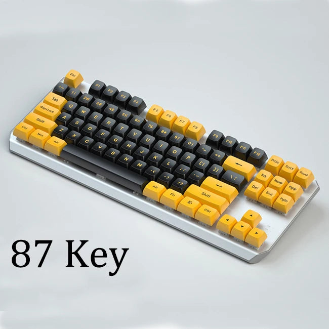 Black Yellow CSA Keycaps