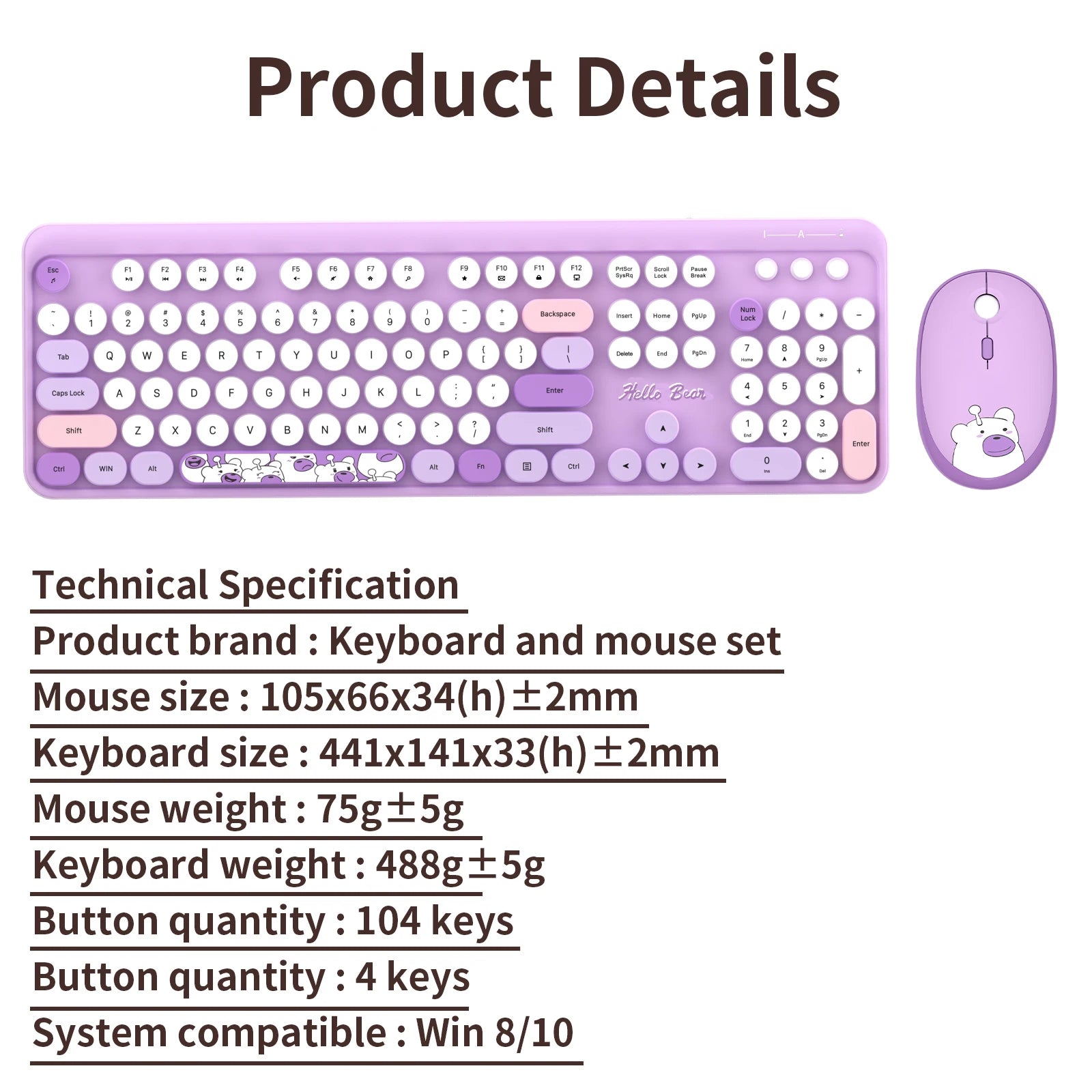 2.4G Wireless Keyboard Mouse