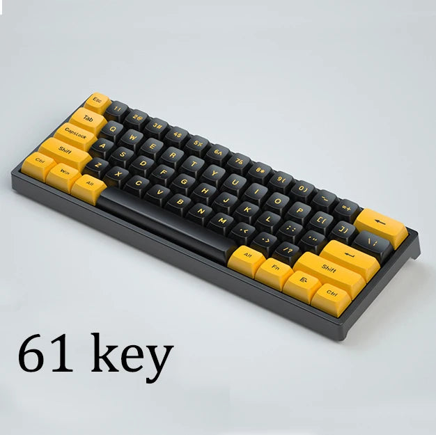 Black Yellow CSA Keycaps
