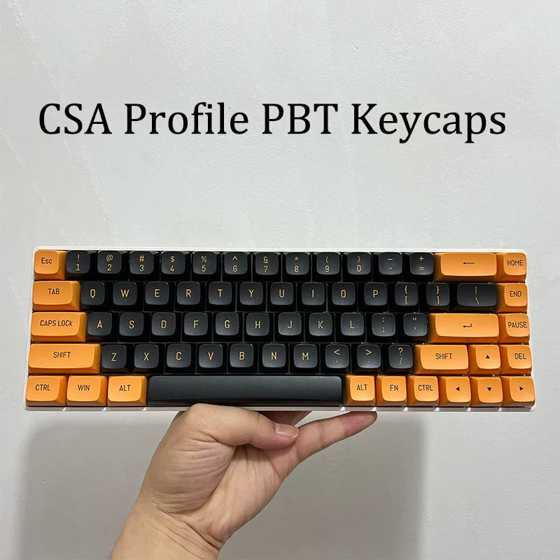 Black Yellow CSA Keycaps