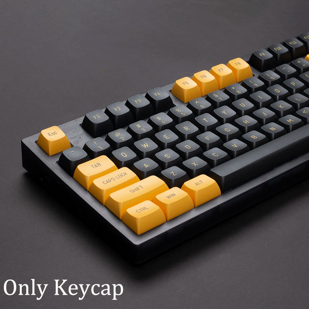 Black Yellow CSA Keycaps