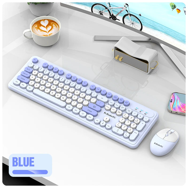 Cute Wireless Keyboard Mouse