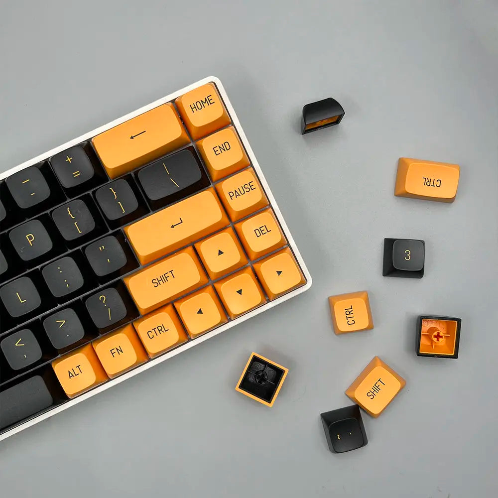 Black Yellow CSA Keycaps