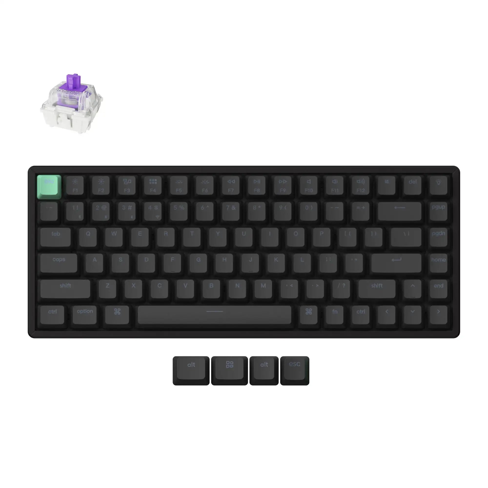 Keychron K2 HE Magnetic Switch Wireless Gaming Keyboard Dynamic Rapid Trigger 75% Layout RGB Backlight Double-Shot PBT Keycap