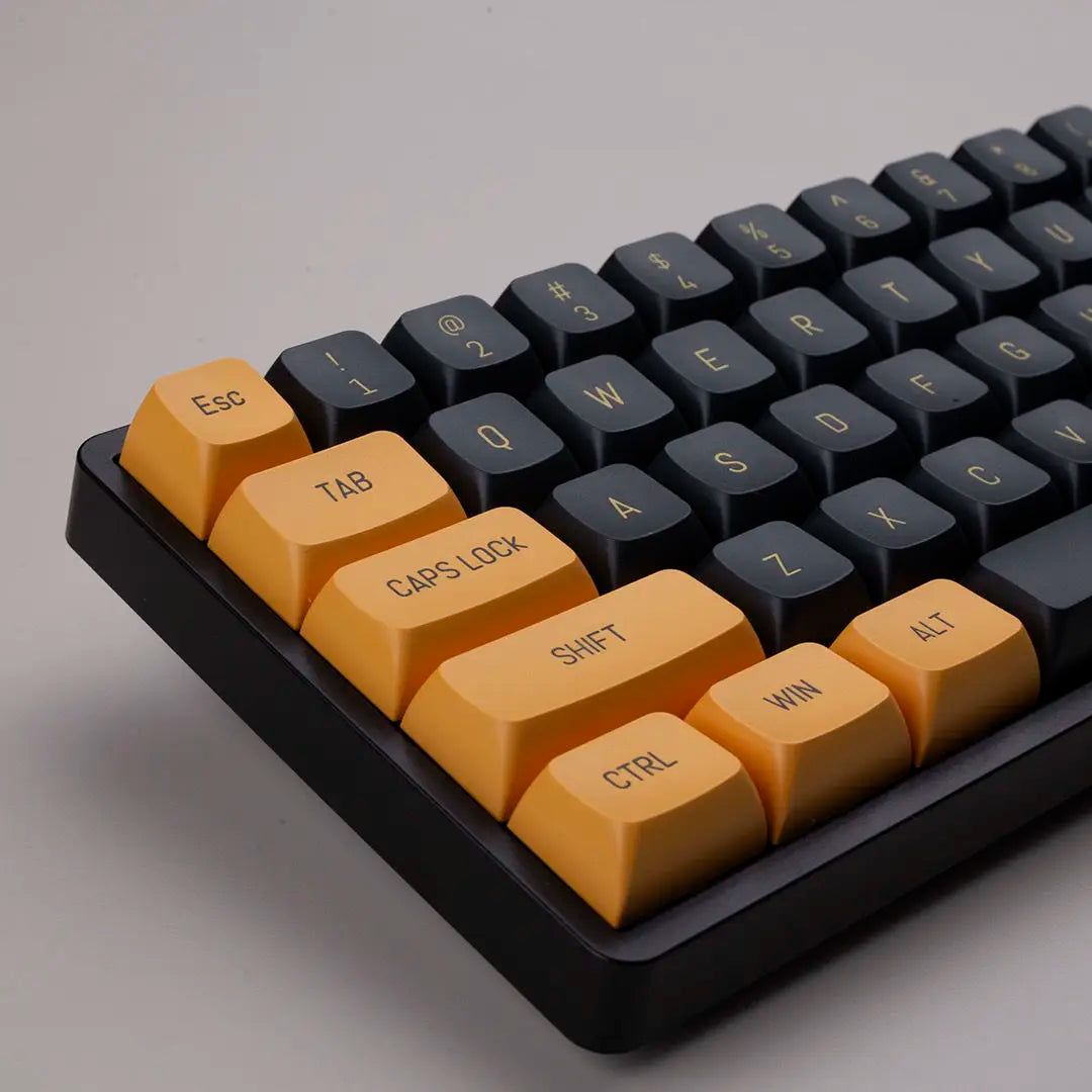 Black Yellow CSA Keycaps